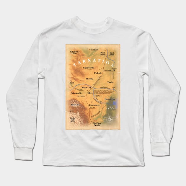 Where in Tarnation? Long Sleeve T-Shirt by eBrushDesign